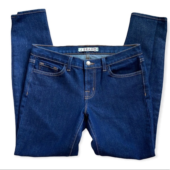J BRAND Skinny Crop Skinny Ankle INDIGO Jeans, #3910, Size 28 - Picture 3 of 11